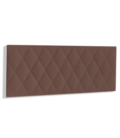 Cabecero juvenil Melania tapizado marrón, 90cm(ancho) 60cm(alto) 3.5cm(fondo)