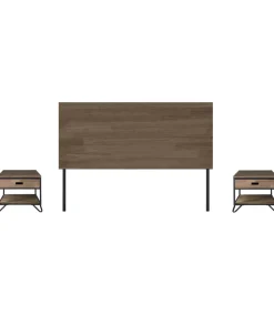 Cabecero juvenil modelo Industrial acabado roble american, 125 cm(alto)100 cm(ancho)