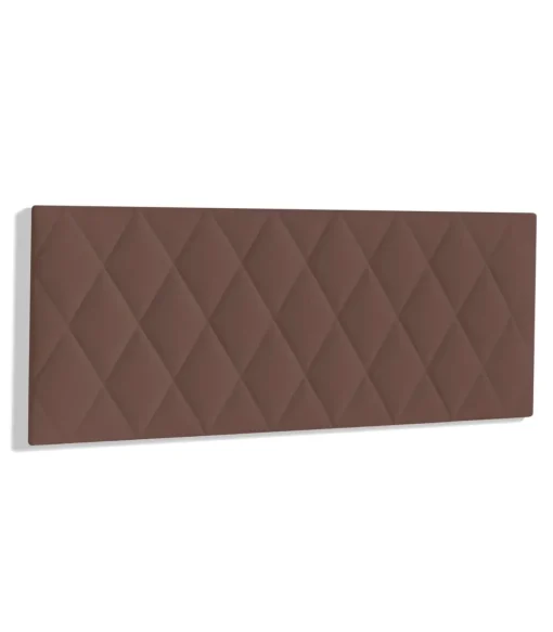 Cabecero para colchón de 135/140cm Melania tapizado marrón, 150cm(ancho) 60cm(alto) 3.5cm(fondo)