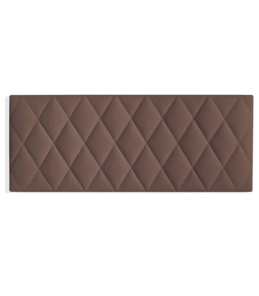 Cabecero para colchón de 135/140cm Melania tapizado marrón, 150cm(ancho) 60cm(alto) 3.5cm(fondo)