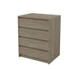 Cajonera 4 cajones Toledo acabado en roble cortez. 74cm(alto) 60cm(ancho) 45cm(fondo)