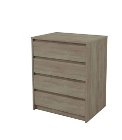 Cajonera 4 cajones Toledo acabado en roble cortez. 74cm(alto) 60cm(ancho) 45cm(fondo)