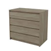 Cajonera 4 cajones Toledo acabado en roble cortez. 74cm(alto) 80cm(ancho) 45cm(fondo)