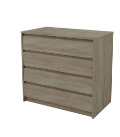 Cajonera 4 cajones Toledo acabado en roble cortez. 74cm(alto) 80cm(ancho) 45cm(fondo)