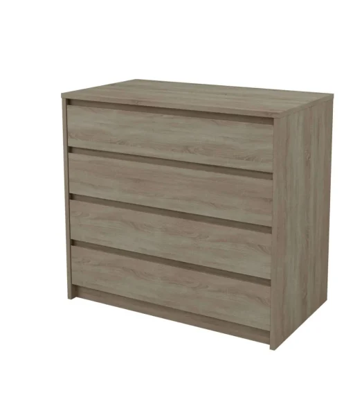 Cajonera 4 cajones Toledo acabado en roble cortez. 74cm(alto) 80cm(ancho) 45cm(fondo)