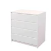 Cajonera 4 cajones Toledo acabado en blanco. 74cm(alto) 80cm(ancho) 45cm(fondo)