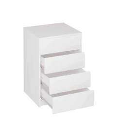 Cajonera Madrid de 50 cm con 4 cajones en blanco. 73,4 cm(alto)50 cm(ancho)45 cm(fondo)