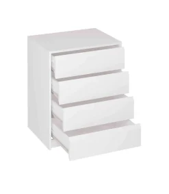 Cajonera Madrid en blanco. 73,4 cm(alto)60 cm(ancho)45 cm(fondo)