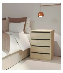 Cajonera Turin acabado roble, 63,5 cm(alto)46 cm(ancho)45 cm(fondo)