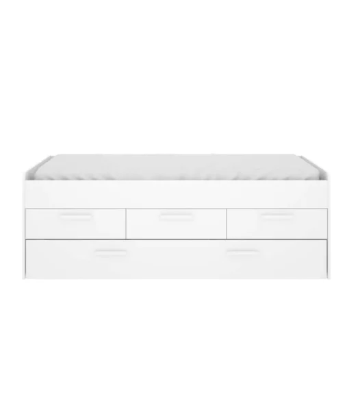 Cama compacta Rala de 90 cm en blanco 67.5 cm(alto)194.3cm(ancho)95 cm(largo)