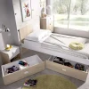 Cama con dos cajones Santisteban 90 cm para dormitorio juvenil 79 cm(alto)97 cm(ancho)196 cm(largo)