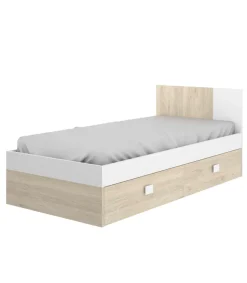 Cama con dos cajones Santisteban 90 cm para dormitorio juvenil 79 cm(alto)97 cm(ancho)196 cm(largo)