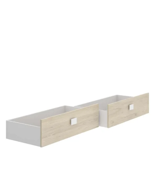 Cama con dos cajones Santisteban 90 cm para dormitorio juvenil 79 cm(alto)97 cm(ancho)196 cm(largo)