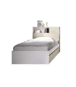 Cama juvenil con cajones Tamesis para colchón de 90cm natural/blanco, 95cm(alto) 97.5cm(ancho) 218cm(largo)