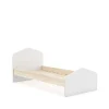 Cama juvenil Estela acabado blanco/cera blanca, 90cm(alto) 100cm(ancho) 195.4cm(fondo)