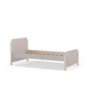 Cama juvenil modelo Emma acabado crema/cera blanca, 70cm(alto) 107cm(ancho) 199cm(fondo)