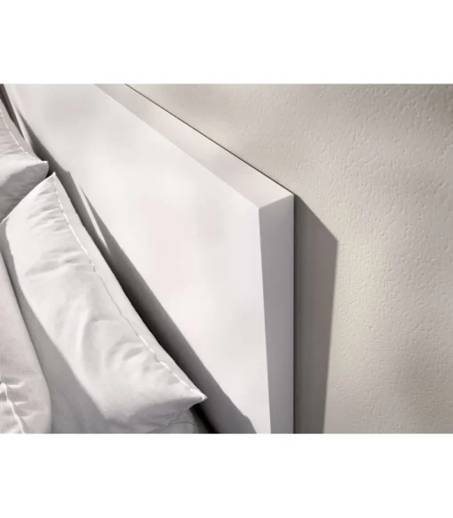 Cama matrimonio Laura acabado blanco, 100cm(alto) 146cm(ancho) 195.5cm(largo)