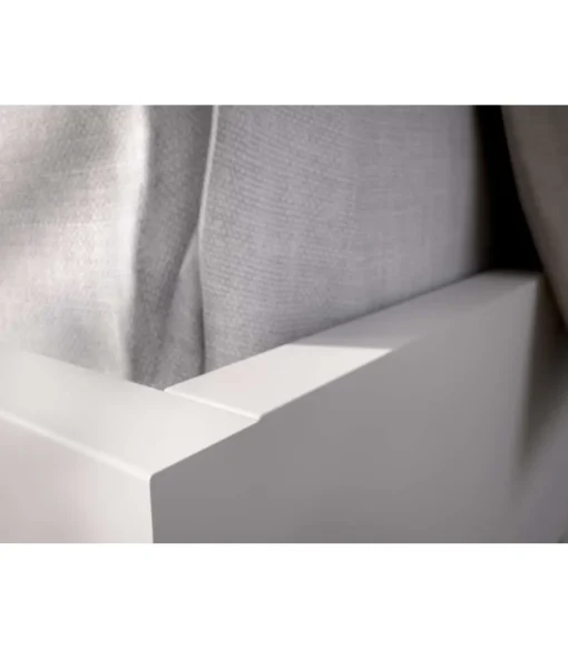 Cama matrimonio Laura acabado blanco, 100cm(alto) 146cm(ancho) 195.5cm(largo)