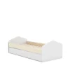 Cama nido juvenil Estela acabado blanco/cera blanca, 65cm(alto) 100cm(ancho) 205.4cm(fondo)