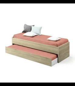 Cama nido Tibet acabado roble cambrian, 54 cm(alto)202 cm(largo)97 cm(ancho)