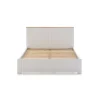Cama para dormitorio matrimonio Anika acabado blanco. Para colchón 160x200 cm.