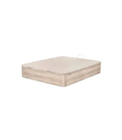 Canape abatible Global de Sonpura madera roble cambrian tapa tapizada de 105x200.