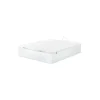 Canape abatible Global de Sonpura madera acabado blanco tapa tapizada de 135x200.