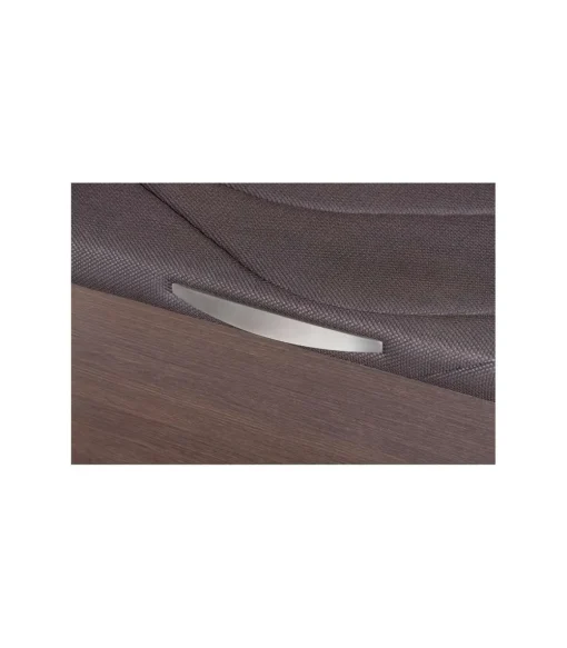 Canape abatible Global de Sonpura madera wengue tapa tapizada de 105x200.