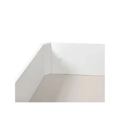 Canape abatible Line de Sonpura madera acabado blanco tapa tapizada de 135x200cm.