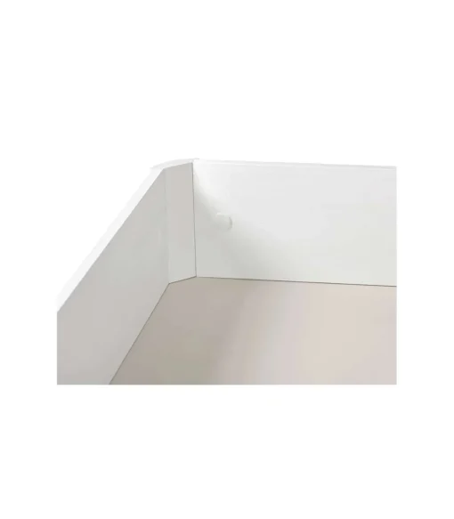 Canape abatible Line de Sonpura madera acabado blanco tapa tapizada de 135x200cm.
