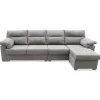 Chaiselongue reversible Esperanza tapizado gris, 275cm(ancho) 143cm(fondo) 89cm(altura).