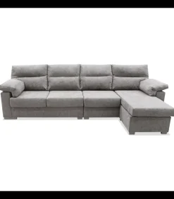 Chaiselongue reversible Esperanza tapizado gris, 275cm(ancho) 143cm(fondo) 89cm(altura).