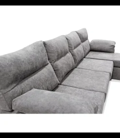 Chaiselongue reversible Esperanza tapizado gris, 275cm(ancho) 143cm(fondo) 89cm(altura).