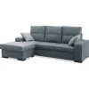Chaiselongue reversible Nata color gris, 218cm(ancho) 145cm(fondo) 87cm(alto)