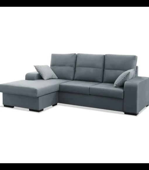 Chaiselongue reversible Nata color gris, 218cm(ancho) 145cm(fondo) 87cm(alto)