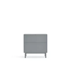 Cómoda para dormitorio modelo Corvo 1 hueco 4 cajones acabado gris perla, 40cm(ancho) 90cm(alto) 90cm (largo)