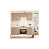 Cocina completa con encimera y con zocalo de 180 cm(ancho) color roble cortez, KIT-KIT