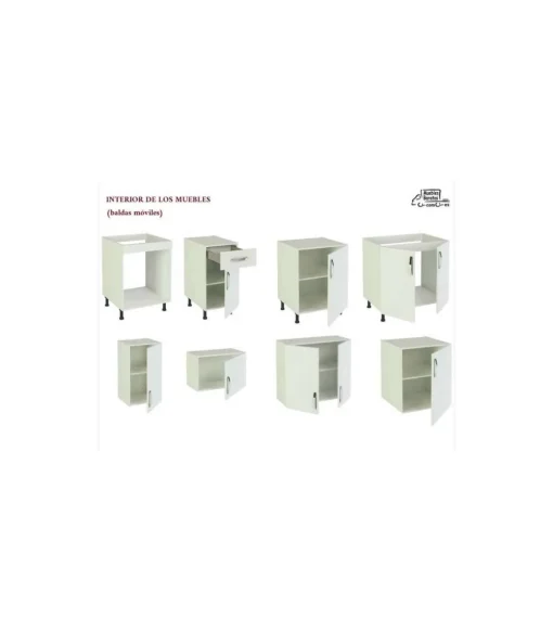 Cocina completa incluye zocalo y encimera 240 cm(ancho) color roble albar, KIT-KIT