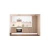 Cocina completa sin encimera y sin zocalo de 3 metros(ancho) color roble-blanco KIT-KIT