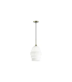 Colgante modelo Amber acabado cristal blanco, 30cm(alto) 20cm(ancho) 20cm(fondo)