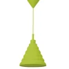 Colgante Pirámide silicona acabado verde 31 cm(alto) 25 cm(ancho) 25 cm(fondo