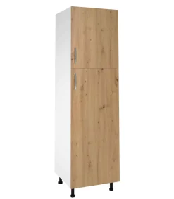 Columna de cocina de 2 puertas en roble albar. 213 cm(alto)60 cm(ancho)60 cm(largo)