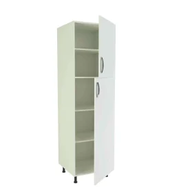 Columna de cocina de 2 puertas en blanco. 213 cm(alto)60 cm(ancho)60 cm(largo)