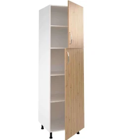 Columna de cocina de 2 puertas en roble albar. 213 cm(alto)60 cm(ancho)60 cm(largo)