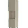 Columna horno con 2 puertas acabado en visón, 235 cm(alto)60 cm(ancho)60 cm(largo)