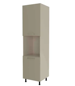 Columna horno con 2 puertas acabado en visón, 235 cm(alto)60 cm(ancho)60 cm(largo)