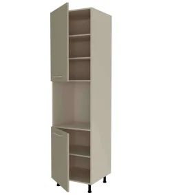 Columna horno con 2 puertas acabado en visón, 235 cm(alto)60 cm(ancho)60 cm(largo)