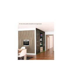 Columna horno con 2 puertas acabado en visón, 235 cm(alto)60 cm(ancho)60 cm(largo)