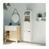 Columna para baño Nadia acabado blanco, 150 cm(alto) 36,5 cm(ancho) 30 cm(largo)