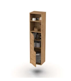 Columna para baño Nadia acabado roble gold, 150 cm(alto) 36,5 cm(ancho) 30 cm(largo)